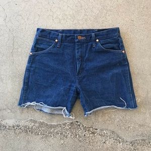 Vintage Wrangler Cut Off Denim Jean Shorts 32